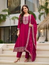 Kavita By Nsf Cp Vichitra With Embrodeiry Work Kurti With Bottom Dupatta Online Wholesale